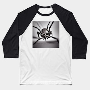 Skeleton Spider Baseball T-Shirt